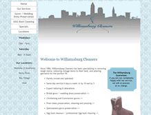 Tablet Screenshot of drycleanatwilliamsburg.com